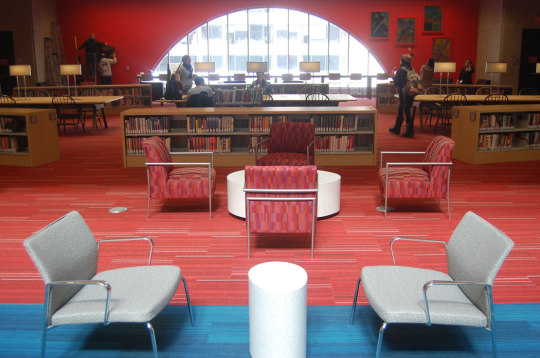 the Boston Public Library's Johnson Building after its 2015 renovation and redesign