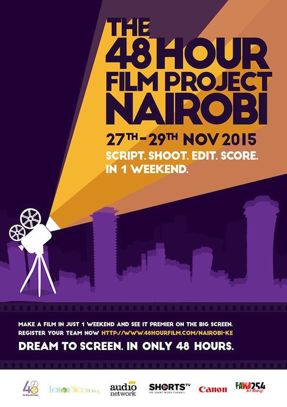 poster from the 48 Hour Film Project in Nairobi held during November 2015